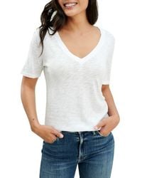 Splendid - Everly Slub V-Neck Tee - Lyst