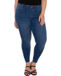 Liverpool Los Angeles - Gia Glider Forever Fit Pull-on Ankle Skinny Jeans - Lyst