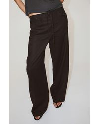 Mango - Bow Linen Pants - Lyst