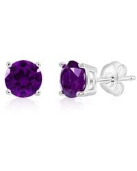 Donatello Gian - Sterling Round Cut Studs - Lyst