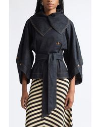 Zimmermann - Trailblazer Valiant Belted Denim Jacket - Lyst