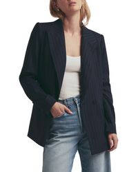 FAVORITE DAUGHTER - The Suits You Chalk Stripe Blazer - Lyst