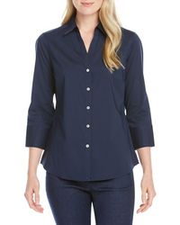 Foxcroft - Mary Button-Up Blouse - Lyst