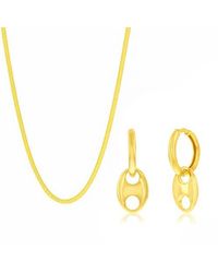 Donatello Gian - Sterling Earrings And Necklace Set - Lyst