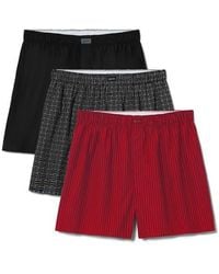 Tommy John - Assorted 3-Pack Woven Cotton Boxers - Lyst