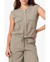 Rabitual Habitual Pinch Button-Up Top in White | Lyst