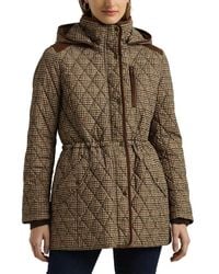 Ralph Lauren - Houndstooth Check Quilted Jacket - Lyst