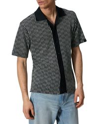 Rag & Bone - Payton Short Sleeve Knit Button-up Shirt - Lyst