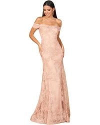 LARA New York - Off Shoulder Lace Mermaid Gown - Lyst