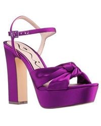 Nina - Sherlee Ankle Strap Platform Slide Sandal - Lyst