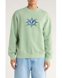 Vans - Star Checker Fleece Crewneck Sweatshirt - Lyst