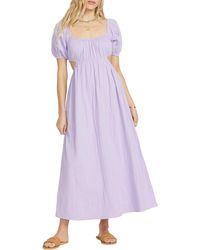 Billabong - ' Summer Side Collection On The Coast Cutout Cotton Maxi Dress - Lyst