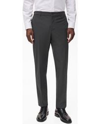 Mango - Slim Fit Thermolite Flat Front Pants - Lyst