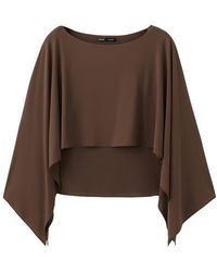 Mango - Blusa Lina Cape Top - Lyst