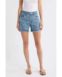 Rag & Bone - Embellished Cutoff Denim Shorts - Lyst