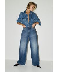H&M - Wide Regular Jeans - Lyst