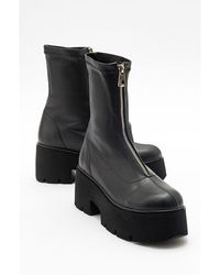 Prologue Shoes - Ovil Platform Zip Boot - Lyst