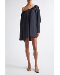 Alexander Wang - Long Sleeve Cotton Button-Up Shirtdress - Lyst