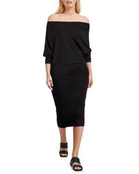 MARCELLA - Julia Off The Shoulder Jersey Dress - Lyst