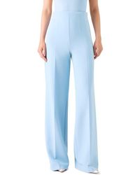 Akris - Fiyuki Wool Blend Double Face Wide Leg Pants - Lyst