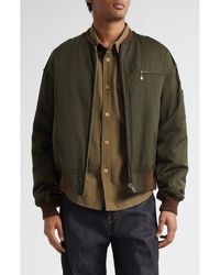 Visvim - Gunner Wool & Linen Bomber Jacket - Lyst