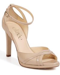 Elizee - Adriana Sandal Leather Platform Heels - Lyst