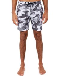 Brooklyn Brigade - Slim Fit Camo Swim Trunks - Lyst