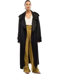 Another Tomorrow - Satin Soft Trench - Lyst