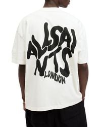 AllSaints - Orlando Logo Oversize Graphic T-Shirt - Lyst