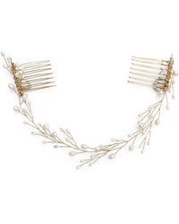 Brides & Hairpins - Leona Pearl & Crystal Halo Comb - Lyst