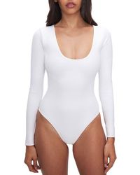 GOOD AMERICAN - Sculpting Scoop Neck Bodysuit - Lyst