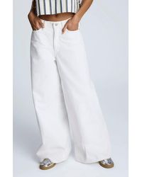 Kenneth Cole - High Waist Wide Leg Jeans - Lyst