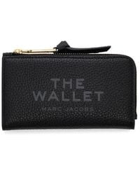Marc Jacobs - The Medium Flat Leather Wallet - Lyst