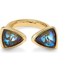 Uno De 50 - Ring With Two Crystals - Lyst