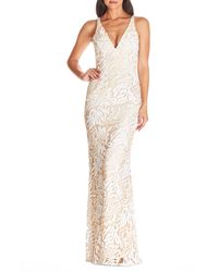 Dress the Population - Sharon Lace Evening Gown - Lyst