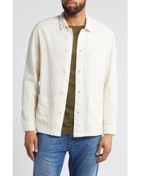Rails - Ambrose Solid Cotton & Linen Shirt Jacket - Lyst