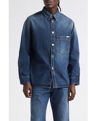 Givenchy - Couture Seam Denim Button-Up Shirt - Lyst