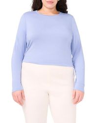 Halogen® - Crewneck Long Sleeve Knit Top - Lyst