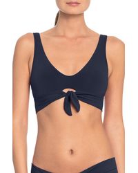 Robin Piccone - Ava Knot Front Bikini Top - Lyst