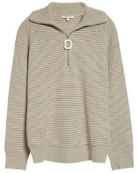 JW Anderson - Stripe Half Zip Sweater - Lyst