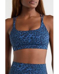 Mpg - Leopard Print Strappy Sports Bra - Lyst