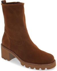 Paul Green - Suede Lug Sole Utility Boots - Lyst