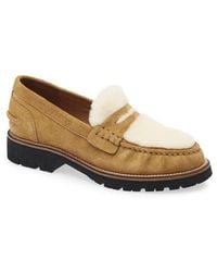 Rag & Bone - Corey Genuine Shearling Penny Loafer - Lyst