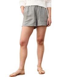 Marine Layer - Linen Blend Drawstring Shorts - Lyst