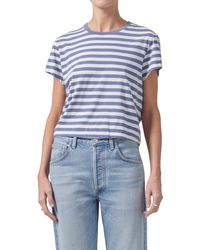 Citizens of Humanity - Kyle Stripe Organic Cotton Baby Tee - Lyst