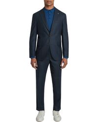 Jack Victor - Dean Soft Constructed Plaid Wool & Cashmere Suit - Lyst