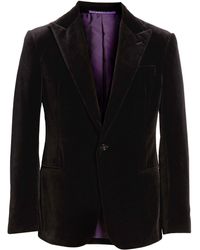 Purple hot sale evening jacket