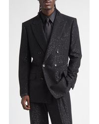 Tom Ford - Sequin Light Double Breasted Wool Blend Bouclé Blazer - Lyst