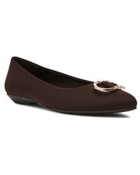 Anne Klein - Oswego Pointed Toe Flat - Lyst