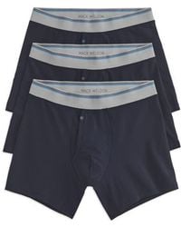 Mack Weldon - Assorted 3-Pack Stretch Pima Cotton Boxer Briefs - Lyst